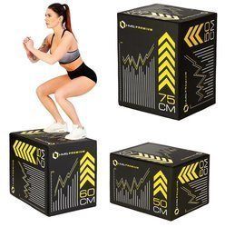 Skrzynia Plyometryczna Do Ćwiczeń Fitness Treningu Crossfit Antypoślizgowa