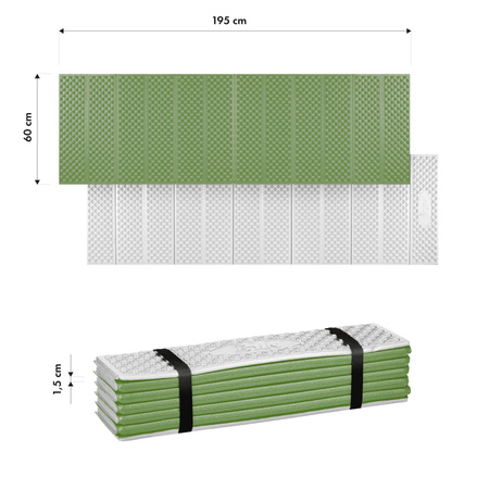 Karimata Mata Turystyczna Składana Na Biwak Kempingowa Izolacyjna 195 cm