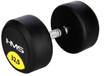 HMS Hantla Ciężarek Gumowany Chromowany 32,5 kg