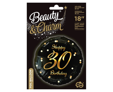 Balony Foliowe Na 30 Urodziny Imprezę Przyjęcie Happy Birthday Zestaw 3szt.