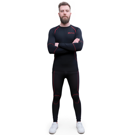 MERKAN Męska Bielizna Termoaktywna Odzież Termiczna Komplet ARES