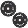 Talerz Olimpijski Na Gryf Sztangę Gumowany Bumper Do Ćwiczeń 2x 25 kg HMS