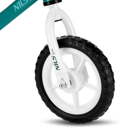 Rowerek Biegowy Dziecięcy Koła 10" Regulowany Zielony Dla Dziecka NILS