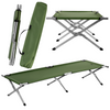 Łóżko Turystyczne Składane Polowe Kempingowe Leżak + Pokrowiec 200x60 cm