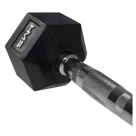 Hantle Hexagonalnych Gumowane Do Ćwiczeń Treningu Siłowego Zestaw 2x6 kg