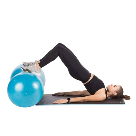 HMS Piłka Gimnastyczna Podwójna Orzeszek Fasolka + Pompka