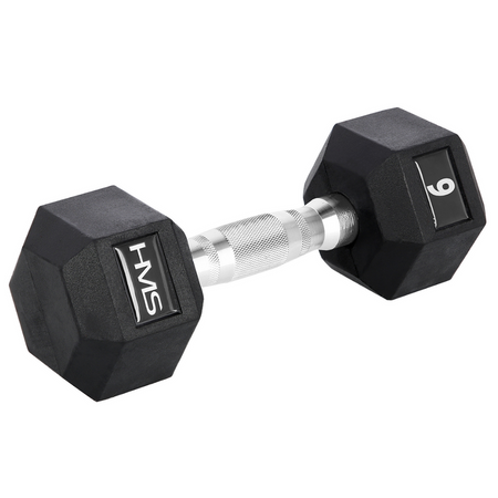 Ciężarek Hantla Hexagonalna Gumowana 6 kg HMS