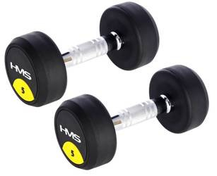 HMS Hantle Ciężarki Gumowane Chromowane 2x5 kg