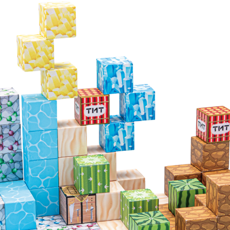 Klocki Magnetyczne Konstrukcyjne Zestaw 100 Elementów Edukacyjne Dla Dzieci