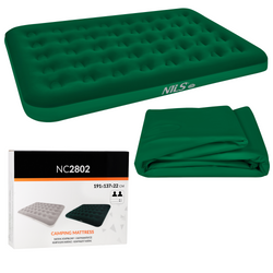 Materac Dmuchany Kempingowy Do Spania Dwuosobowy Turystyczny 191x137 cm
