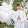 Balony Białe Klasyczne Pastelowe Na Komunię Ślub Wesele 10" GEMAR 100 szt.