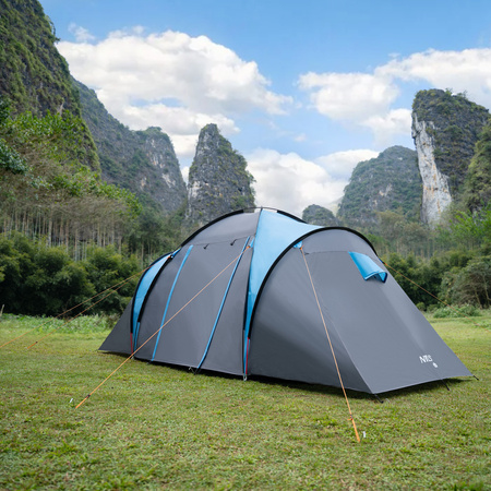 Namiot Kempingowy Turystyczny 4 Osobowy Wodoodporny Filtr UV + Pokrowiec