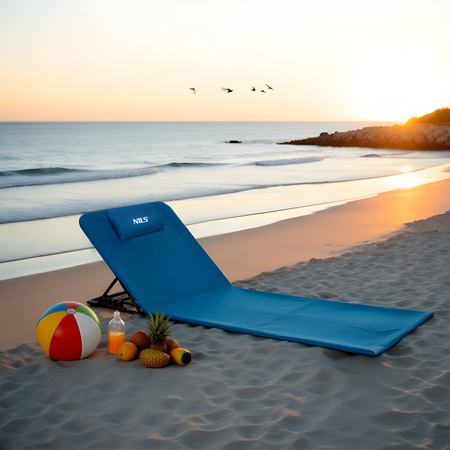 Mata Plażowa Z Regulowanym Oparciem Materac Karimata Na Kamieniste Plaże