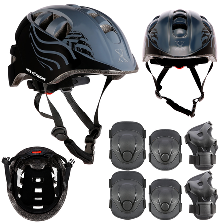 Kask Na Rolki Rower Hulajnogę Regulowany Dla Dzieci Orzeszek + Zestaw Ochraniaczy