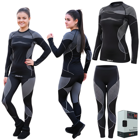 Bielizna Odzież Termoaktywna Termiczna Damska Zimowy Komplet COOLMAX MERKAN 
