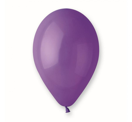 Balony Lateksowe Klasyczne Pastelowe Fioletowe Na Urodziny 10" - 100 szt.