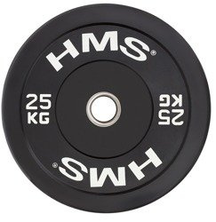 HMS Talerz Olimpijski Na Gryf Sztangę Gumowany Bumper Do Ćwiczeń 25 kg