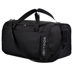Torba Sportowa Treningowa Podróżna Na Siłownię Fitness Czarna 40 L METEOR