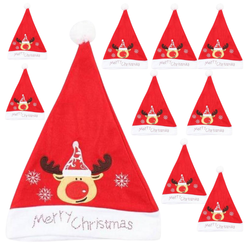 Czapka Świętego Mikołaja Z Reniferem Merry Christmas Przebranie Na Święta