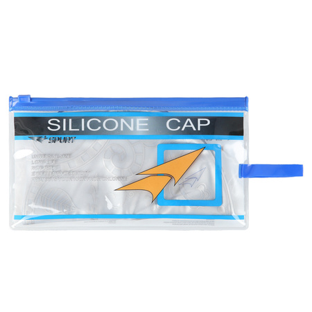 NILS Zestaw Pływacki Szare Okularki Pływackie + Czepek Na Basen