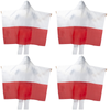 Flaga Narodowa Narzuta Kibica Polski 150x90 cm 4 szt.