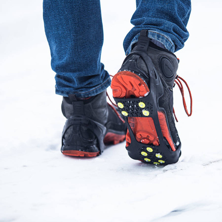 Czarne Nakładki Antypoślizgowa Na Buty NILS