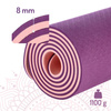 Mata Antypoślizgowa Do Ćwiczeń Fitness Yogi Crossfit Z Pokrowcem 182x61 cm