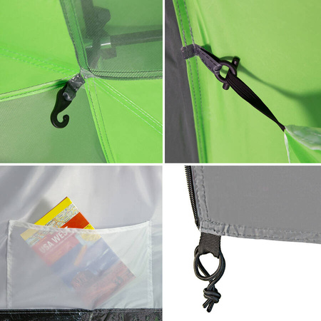 Namiot Kempingowy Turystyczny 4 Osobowy Wodoodporny Filtr UV + Pokrowiec