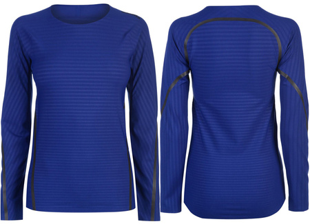 T-shirt Koszulka Sportowa Damska Z Długim Rękawem Niebieska ADIDAS