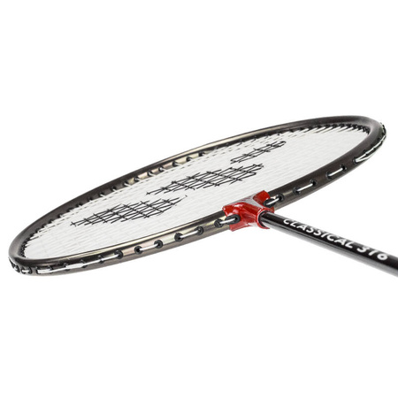 Zestaw 2 Rakiety Do Gry Rekreacyjnej W Badmintona + 6 Lotek Piórkowych