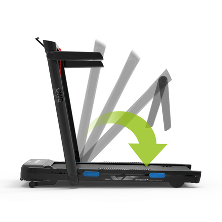 Bieżnia Elektryczna Domowa Regulacja Kąt Nachylenia 14 km/h Zwift Kinomap