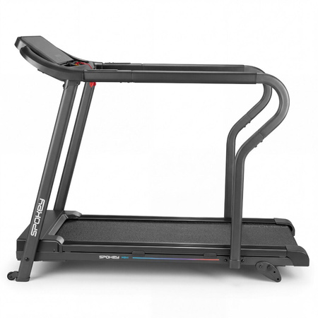 Bieżnia Elektryczna Z Poręczami Do Ćwiczeń Cardio 8 km/h Do 110 kg SPOKEY
