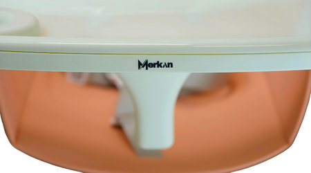 MERKAN Krzesełko Stalowe Fotelik Do Karmienia Z Blatem 3w1 Dla Dziecka