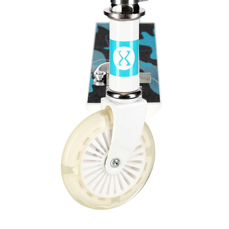 Hulajnoga Miejska Klasyczna Składana Dla Dzieci Regulowana Koła LED 120 mm