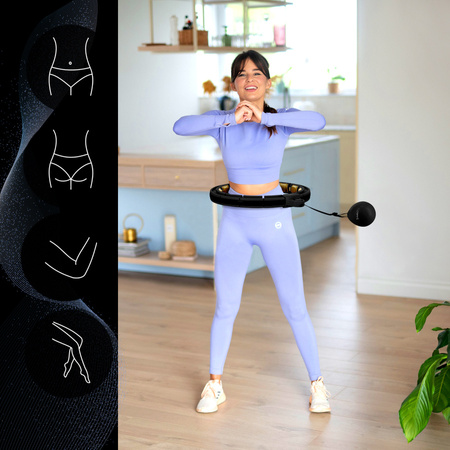 HMS Hula Hop Odchudzające Z Obciążeniem + Wyświetlacz