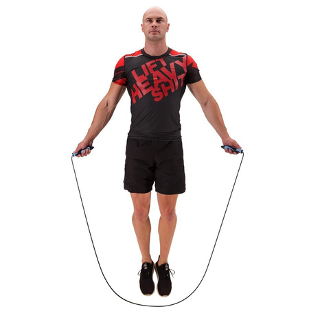 Skakanka Bokserska Do Ćwiczeń Fitness Treningu Crossfit Niebieska 275cm HMS