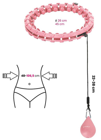 HMS Hula Hop Odchudzające Z Wypustkami i Obciążnikiem