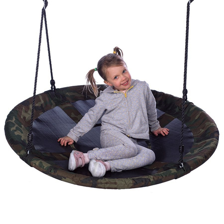 NILS Duża Huśtawka Ogrodowa Dla Dzieci BOCIANIE GNIAZDO Śr. 110 cm