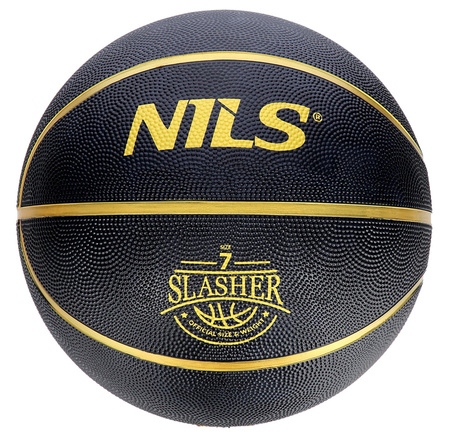 NILS Obręcz Do Kosza Koszykówki + Siatka + Piłka Rozmiar 7 Z Pompką