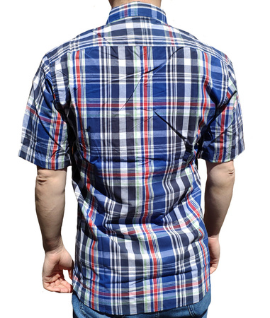 Koszula Męska Bawełniana Z Krótkim Rękawem Slim Fit Armani Exchange