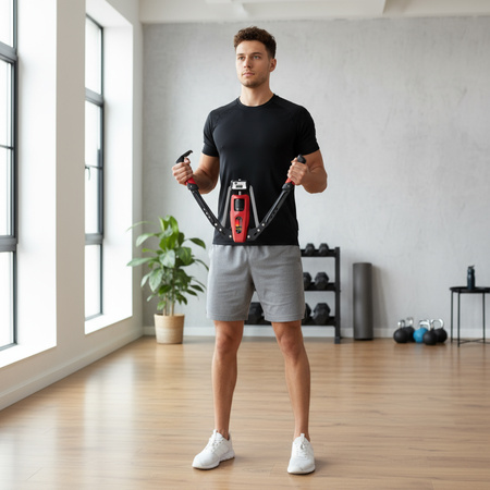 Ściskacz Hydrauliczny Ekspander Do Ćwiczeń Ramion Klatki Z Licznikiem HMS