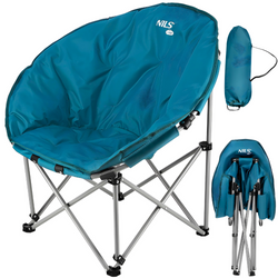 Krzesło Turystyczne Składane Kempingowe Plażowe Ogrodowe + Pokrowiec NILS