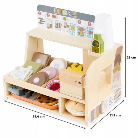 Drewniany Bar Kanapkowy Sklep Z Przekąskami Restauracja MAMABRUM