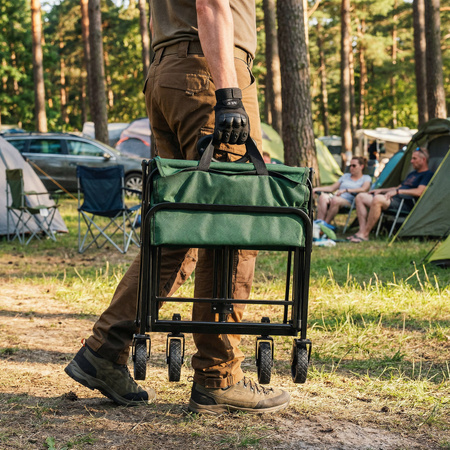 Wózek Turystyczny Plażowy Transportowy Kempingowy Składany Z Uchwytem 70 L