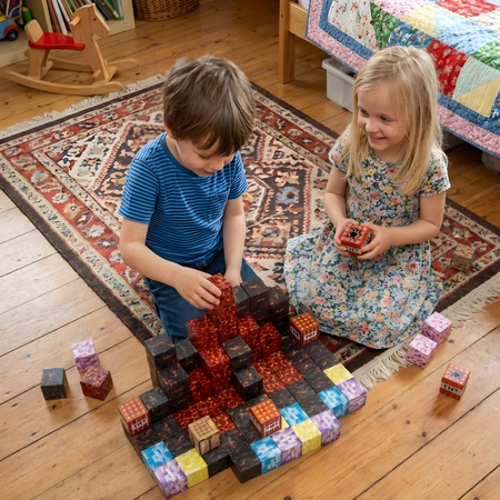 Klocki Magnetyczne Konstrukcyjne Zestaw 86 Elementów Edukacyjne Dla Dzieci