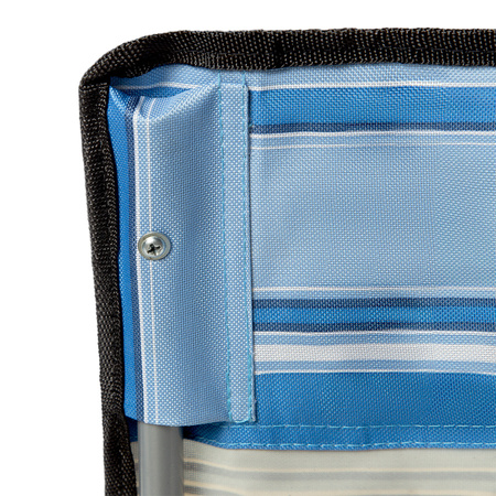 NILS Leżak Plażowy Ogrodowy Składany Fotel Turystyczny + Pokrowiec