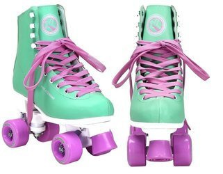 NILS Wrotki Skórzane Retro Sznurowane Damskie