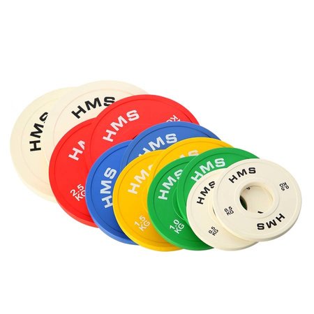 Talerze Obciążenia Na Gryf Olimpijski Sztangę Gumowane Zestaw 2x1 kg HMS