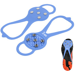 Nakładki Antypoślizgowe Turystyczne Na Buty Z Stalowymi Kolcami 5 Zębów