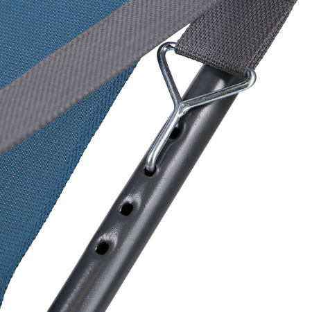 NILS Leżak Ogrodowy Turystyczny Plażowy Składany Regulowany + Poduszka